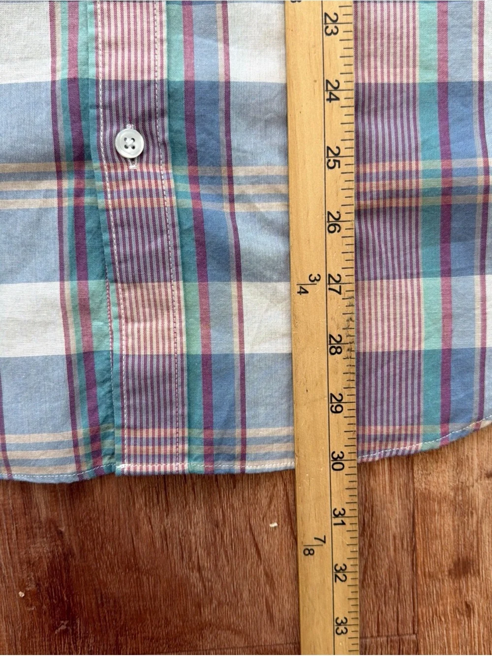 J. Crew Button Down Shirt Mens Large Slim Fit Plaid Long Sleeve Casual Preppy